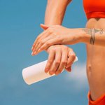 Person applying hand cream